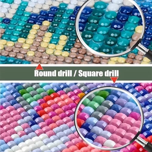 Peinture diamant 5d carrée grand format 80x160cm pour art mural haut de gamme - 2