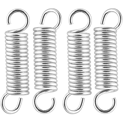 iPEAK Extension Spring Small Tension Extended Compressed Springs Dual Hook end Heavy Duty Stainless Steel Replacement Springs (4 Pcs) Cover