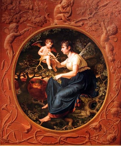Tableau La leçon du rossignol de Philipp Otto Runge - Toile Déco Salon Lumineuse 60x90cm