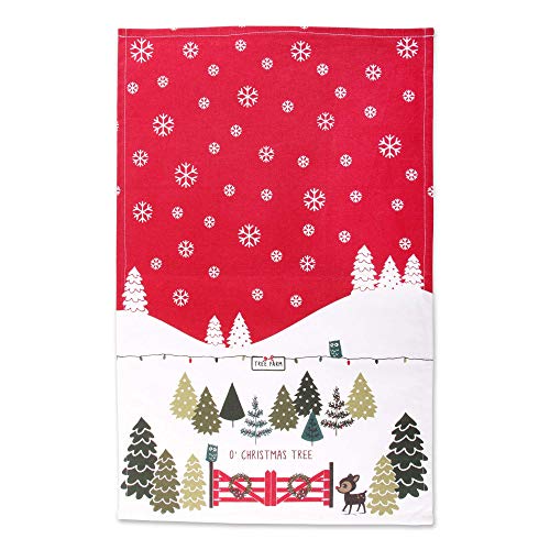 DII Holiday Kitchen Towel Set, Christmas Tea Towels for Baking Cooking & Entertaining 18x28, Tree Farm, 2 Piece - Image 2