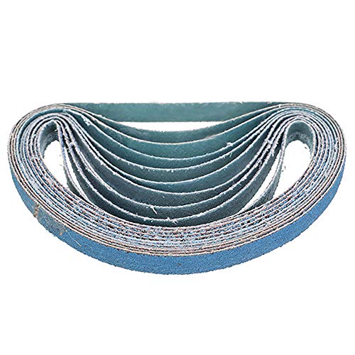 MASO Lot de 10 bandes abrasives 13 mm x 457 mm Grain 120 pour ponceuse à outils électriques – Lot de 10 bandes abrasives pour ponceuse à outils électriques