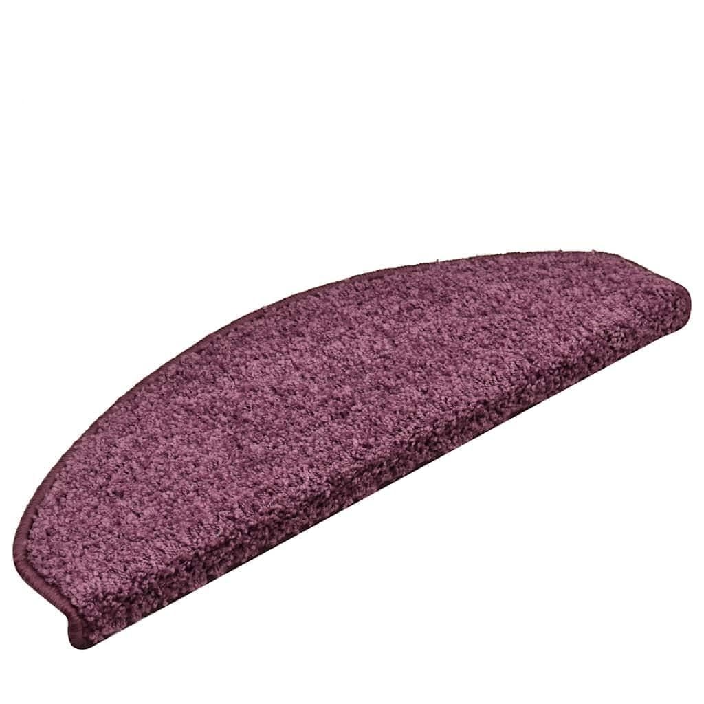 Maty Na Schody 15 Szt. 65x21x4 cm Ciemnofioletowe Półokrągłe Nakładki