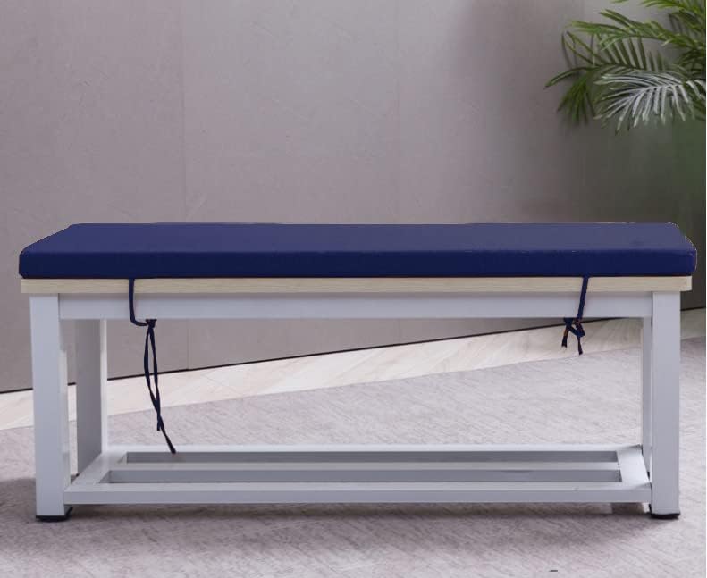 Miniatura 6 de MYLSMPLE Funda de cojín de banco para silla de exterior, resistente al agua, protección UV, para muebles de patio interior, con funda de repuesto