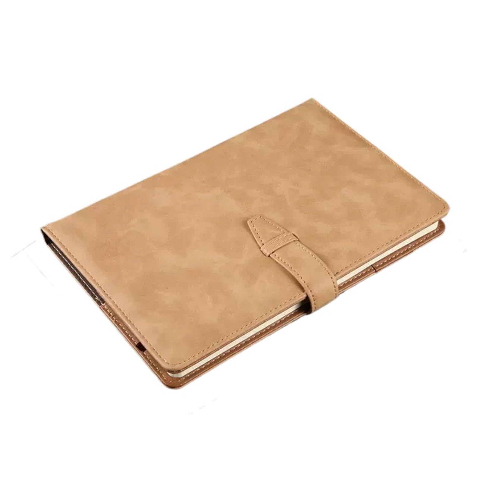 Schreibblock Notizblock B5 Notizbuch for Geschäftsbesprechungen Mit Schnalle, Einfacher Terminkalender Geeignet für Lernen(Brown)