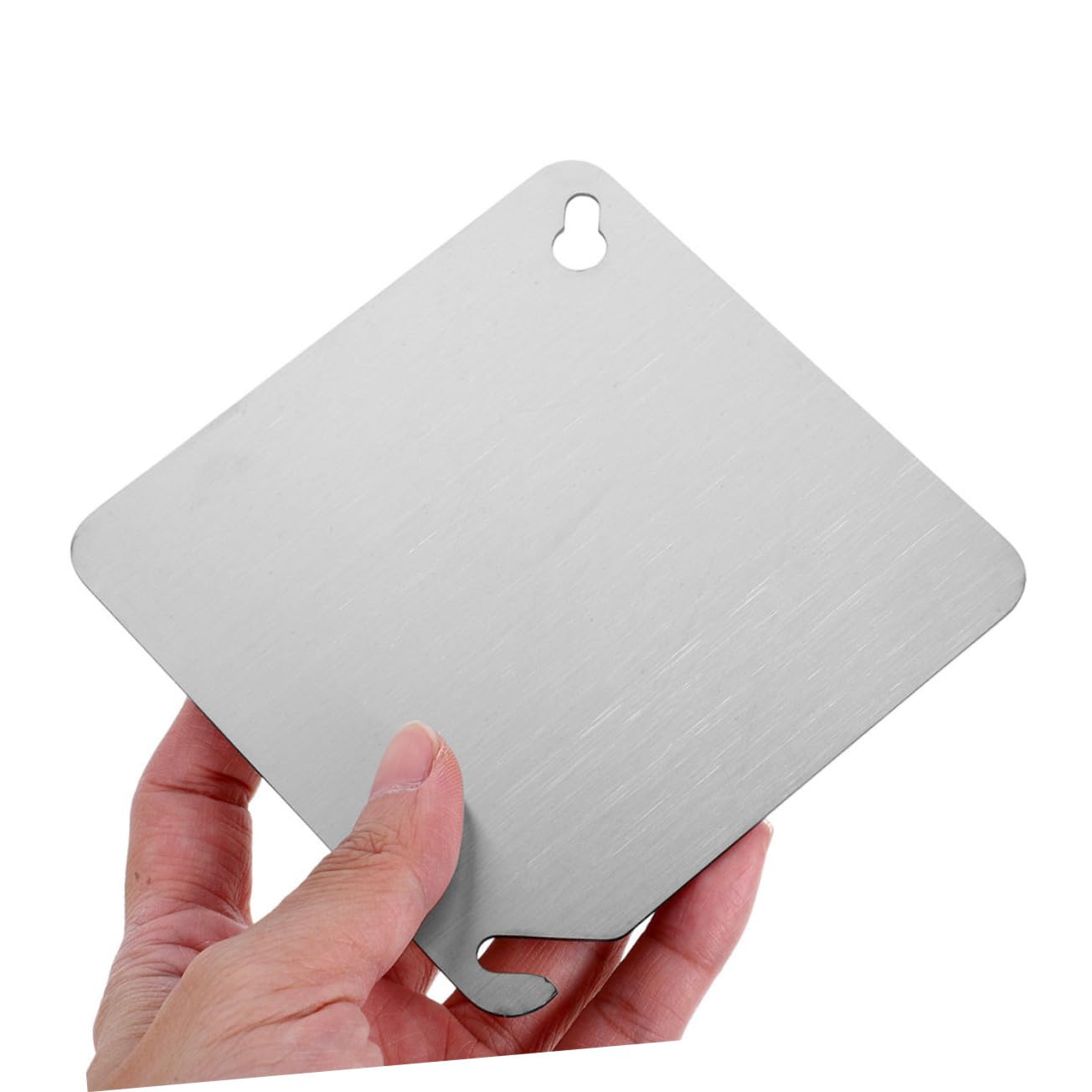Quadratische Elektroverteilerkasten Abdeckung aus Edelstahl 8 Stück | Flache Metall Blindabdeckungen für 4-zoll Vierkant Gehäuse, Silber, Präzise Passform für Elektrische Kästen