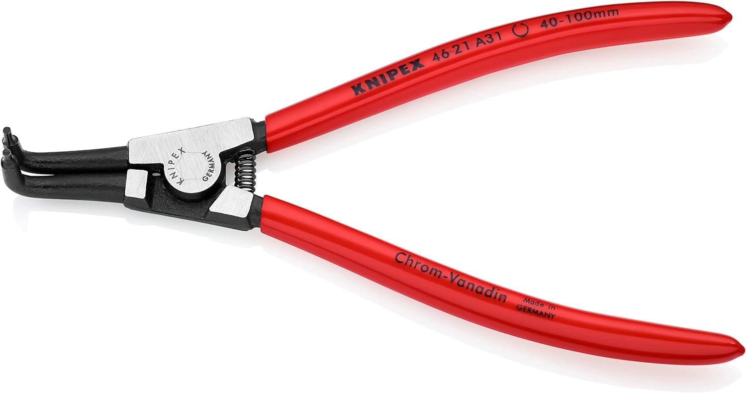 KNIPEX Circlip Pliers for External Circlips on Shafts with Plastic Coating 200 mm, 46 21 A31