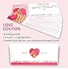 Buoni romantici Love Coupon di coppia per lui per lei. Idea regalo per anniversario fidanzamento matrimonio per fidanzato fidanzata amore. Sorpresa romantica originale per San Valentino o compleanno #1