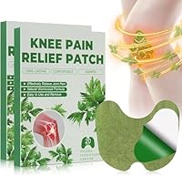 Robofun 40 PCS Wärmepflaster Knie, Pain Relief Patch mit Ingwer & Wermut, Moxibustion Schmerzlinderungspflaster, Wermutpflaster Schmerzpflaster für Knie, Rücken, Nacken und Muskelkater