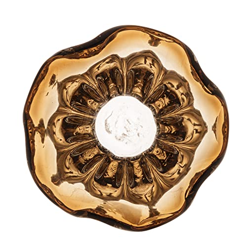 Vaso de Vidro Italy Marrom 11,5cm x 13cm - Wolff