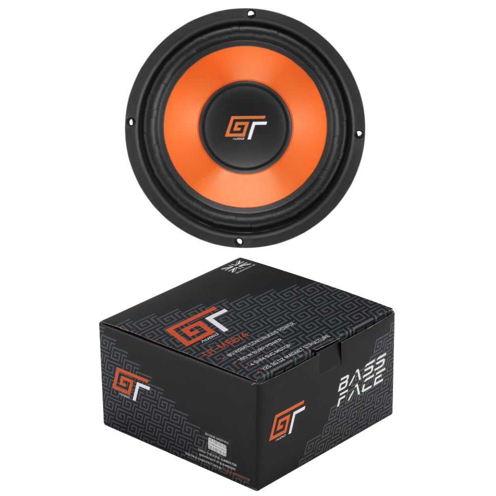 KIT Set pour Bass Face GT Audio GT-MB6/4 1 woofer médium-Grave 16,5 cm 165 mm 6,5" de diamètre, 80 Watts rms 160 Watts Max, impédance 4 ohm, Portes, pour Voitures, 1 pièce