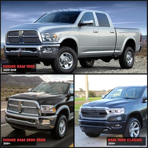 Image of IAQWE Truck Tailgate Assist Shock 43301 Kit for Dodge Ram 1500 2009-2012 2500 3500 2010-2012, Ram 1500 2013-2018 Classic 2019-2024 2500 3500 2013-2024 Accessories Damper Strut Upgraded Black
