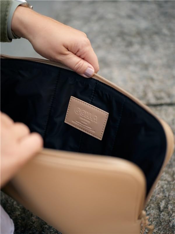 Golla Funda Impermeable de Neopreno para Ordenador portátil, para MacBook, ASUS y Otros portátiles/Elegante Funda para Laptop/Cremallera con Funda de neopreno/14 Pulgadas/Café