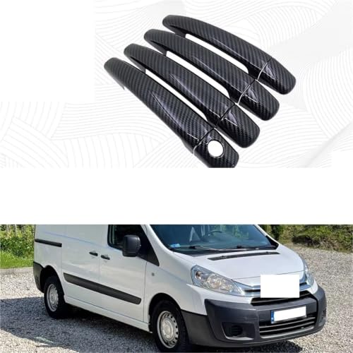 Cache bol poignée porte Peugeot Expert 2007-2016 garniture chromée en paire - 2