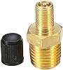 Brass Light Compressor Air Compressor Valve 1/4 Inch NPT 1/8 Inch NPT Brass Tyre Air Compressor Car Valve Tank Filling Valves Test Valve Tyre Valve Rim Valves (1/4 NPT)