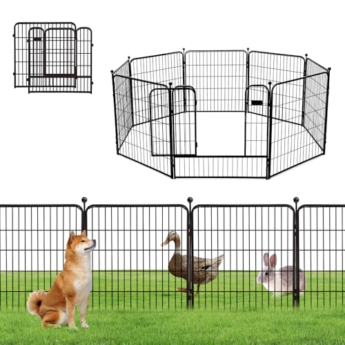 犬 サークル 中大型犬用 犬 ケージ ペットフェンス ペットサークル 犬 ゲージ 幅150*奥行150*高80cm パネル8枚