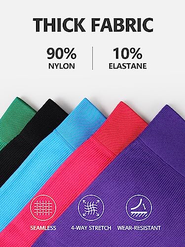 ATTRACO-Workout-Sets-for-Women-2-Piece-Outfits-Seamless-Ribbed-Short-Sleeve-Crop-Top-High-Waist-Shorts