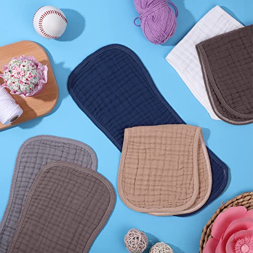 image for Frienda 6 Pack Muslin Burp Cloths Cotton Large 20''x 9'' Extra Absorbe