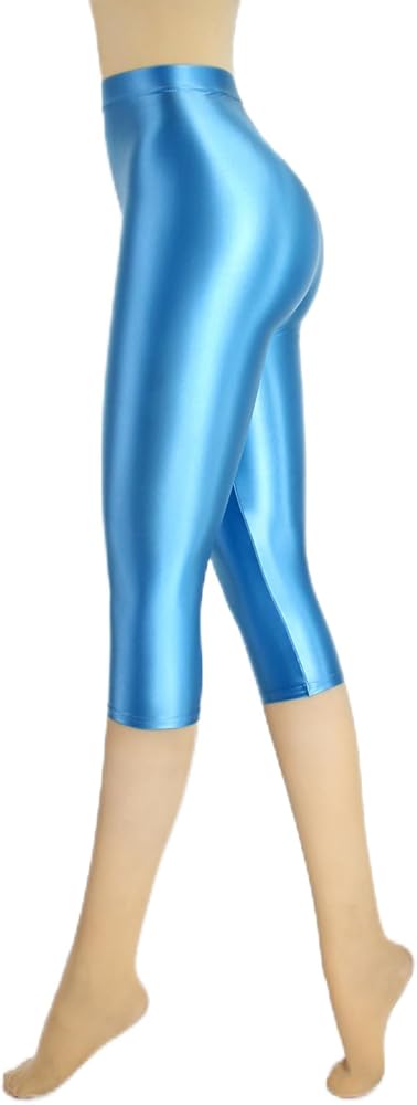 Amazon.co.jp: [MJINM] 七分丈レギンス タイツ レディース 光沢