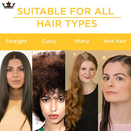 Denman Classic Styling Brush 9 Rows (Black) - D4 - Hair Brush for Blow-Drying & Styling – Detangling, Separating, Shaping & Defining Curls…