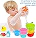 BBLIKE Juguetes Bañera, 19 PCS Almacenamiento de Juguetes Baño para Bebés con...