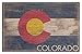 Rustic Colorado State Flag Birch Wood Wall Sign (12x18 Rustic Home Decor, Ready to Hang Art)