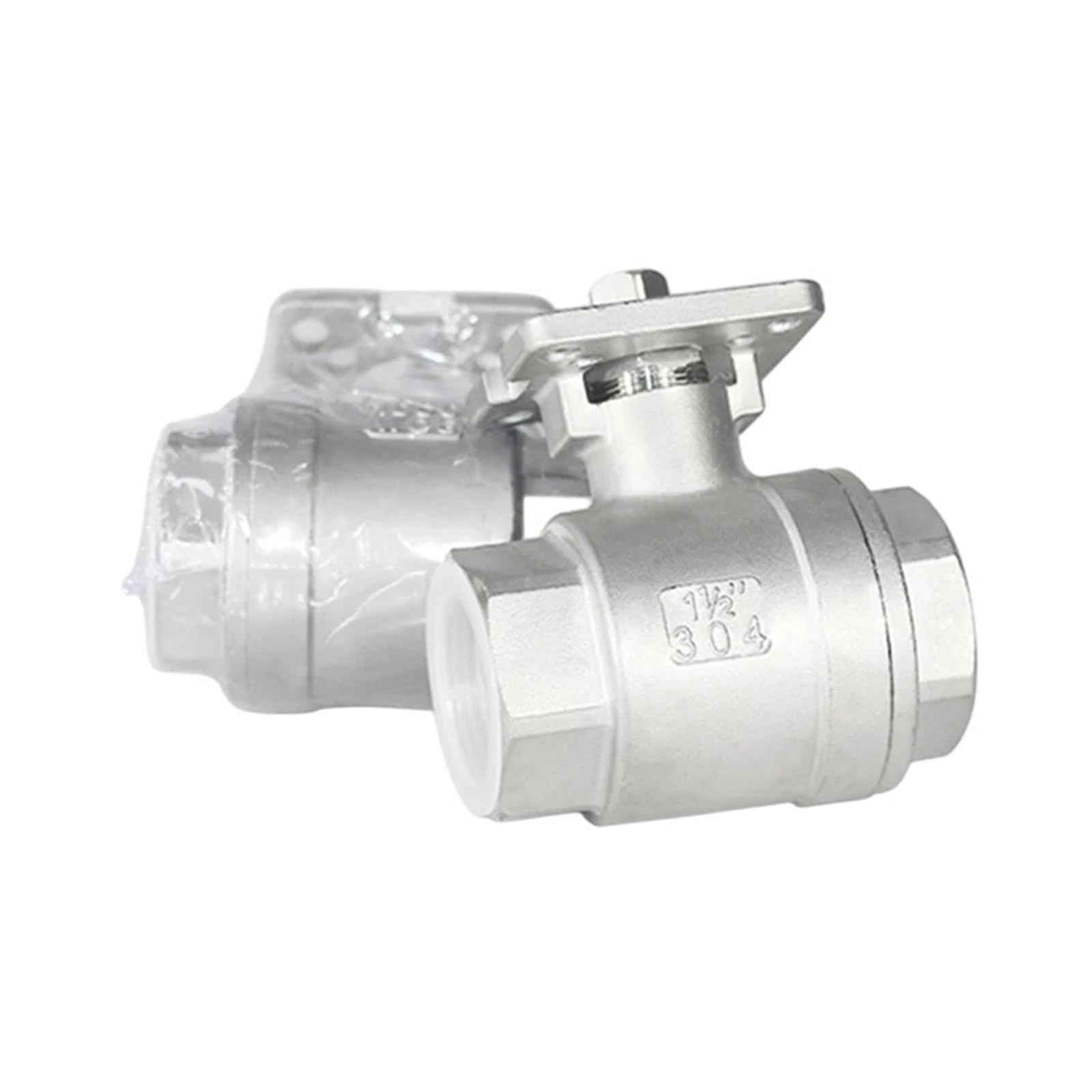 1/2" 3/4" 1" 2" Zweiteiliger Hochplattform-Kugelhahn aus Edelstahl mit Innengewinde Q11F(3/4")