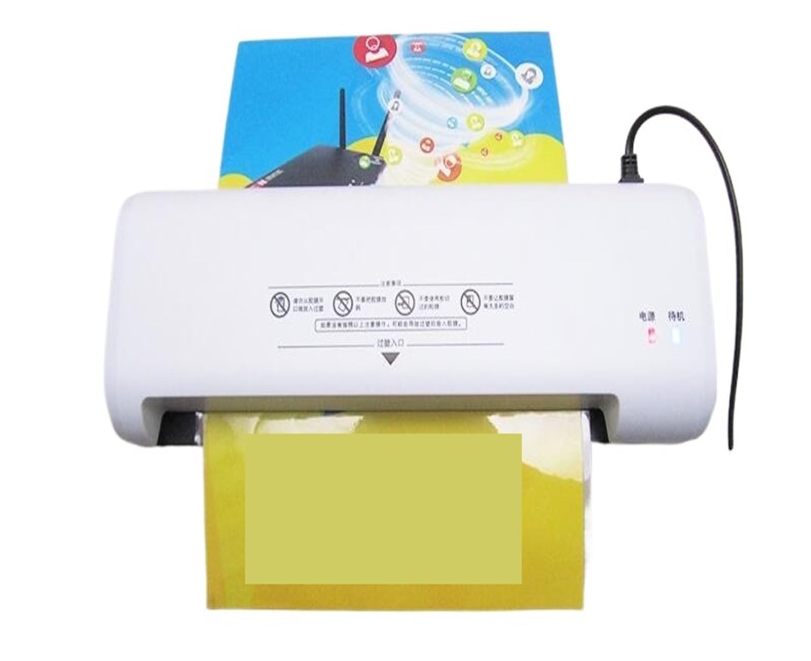 Macchina plastificatrice Laminatore Ufficio Rotolo di pellicola di plastica Freddo Macchina plastificatrice a doppio uso for uso a lungo termine Per ufficio, scuola