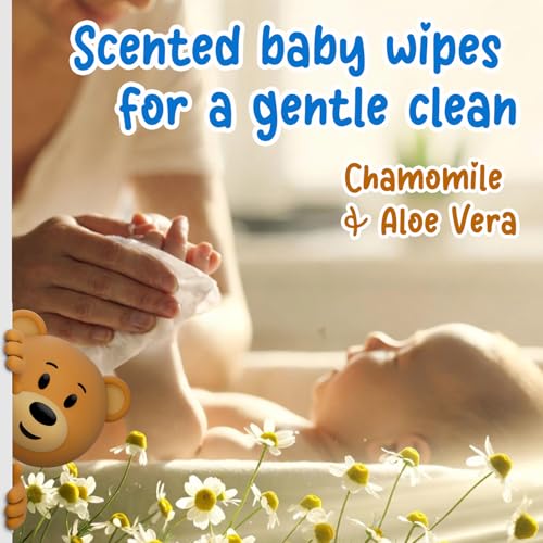 Image of Ricitos de Oro Baby Wipes | Chamomile & Aloe Vera | 80 ct | 6-Pack