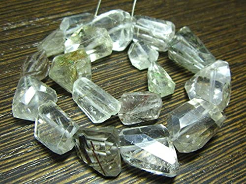 Quartz rutilé multicolore grosses pierres percées pour réparer et créer des bijoux