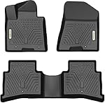 YITAMOTOR Floor Mats Compatible with 2017-2022 Kia Sportage / 2019-2021 Hyundai Tucson, Custom Fit Black TPE Floor Liners, 1st & 2nd Row All-Weather Protection