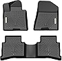 YITAMOTOR Floor Mats Compatible with 2017-2022 Kia Sportage / 2019-2021 Hyundai Tucson, Custom Fit Black TPE Floor Liners, 1st & 2nd Row All-Weather Protection
