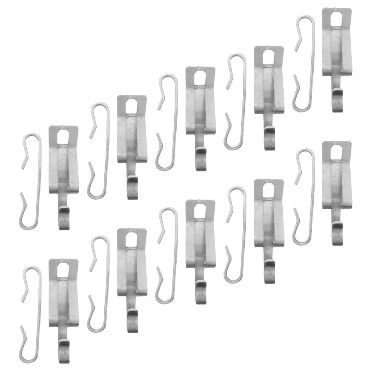 COOLHIYA Aluminum Roofing Clips 20pcs Set Spacers Gutter Mounting Hooks Cable Clips Heat Cable Clamps for Outdoor