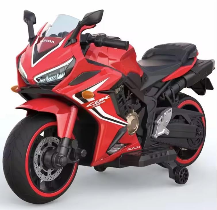 Nexus Product Bike for Kids Toy CBR Bike with Rechargeable Battery Operated Ride on for Boys and Girls|Electric Children Ride on [5 to 12 Years, Large, Red]