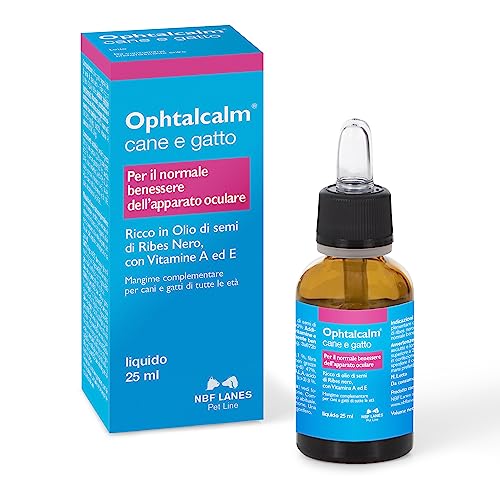 NBF Lanes Ophtacalm Hund und Katze, Tropfen 25 ml, für das normale Wohlbefinden des Augenapparates von Hund und Katze