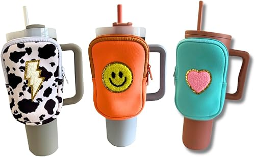 Bolsa para botella de agua para vasos, accesorios de gimnasio, unisex  Compatible con vasos de 20 a 48 onzas, incluyendo Stanley Quencher  Sostiene