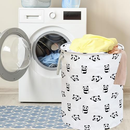 Image of Round Laundry Basket Storage Bins Nursery Hamper Gift Baskets for Home,Office,Home Decor