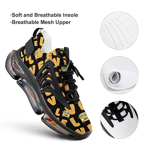 I Love School Buses Womens Running Shoes Non Slip Walking Sneakers Lightweight Athletic Shoes for Men3