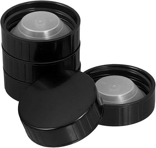 5 tapas de rosca de sello de polietileno de 1.496 pulgadas, tapas de botellas de plástico para botellas de cerveza de vidrio de 1/2 y 1 galón,