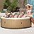 INTEX 28427EP PureSpa Bubble Massage Spa Set: Includes Energy Efficient Spa Cover – Push Button Control Panel – 140 Bubble Jets – 6 Person Capacity – 85" x 28"
