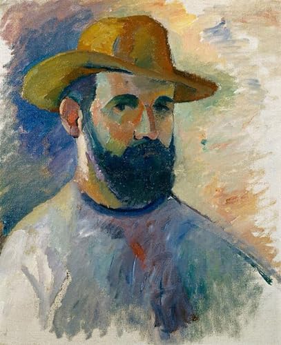 Tableau Henri Charles Manguin autoportrait impression d'art mural vintage pour chambre 60x90cm