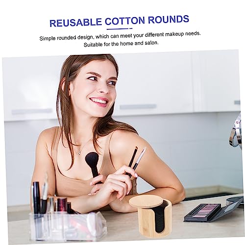 Coussinets démaquillants absorbants et exfoliants en bambou lavable WOONEKY - 3