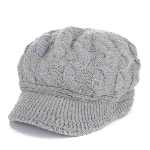 Gorro de punto con visera para mujer miniatura 2