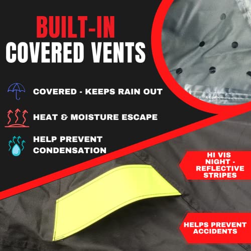 Badass Moto Ultimate For Harley Trike Cover Waterproof Fits Harley Davidson Trike Covers Motorcycle. Hd Trike Cover For Harley Davidson Tri Glide Accessories. Taped Seams, Windshield Liner, Vents #TOP6