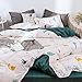 Treer Juego de Ropa de Cama 90/135/150 Funda de Almohada 3 Piezas,...