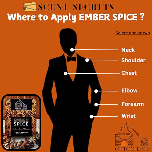 Image of Ottochem Ember Spice | Warm, Spicy & Woody Eau de Parfum | Long Lasting Unisex Scent | Premium Natural Shamamatul Amber Aged Fragrance | 50ml | Best Mother's Day Gift For Mom