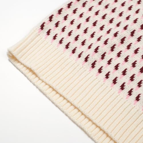 OXKNIT Men’s Knit Polo Jacquard Panel Shirt Short Sleeve Retro Textured Vintage Polo Shirt V-Neck3