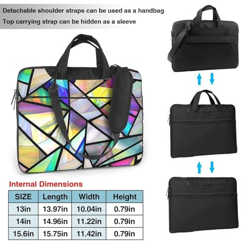 Bolso para portátil geométrico impermeable 15.6 pulgadas miniatura 3