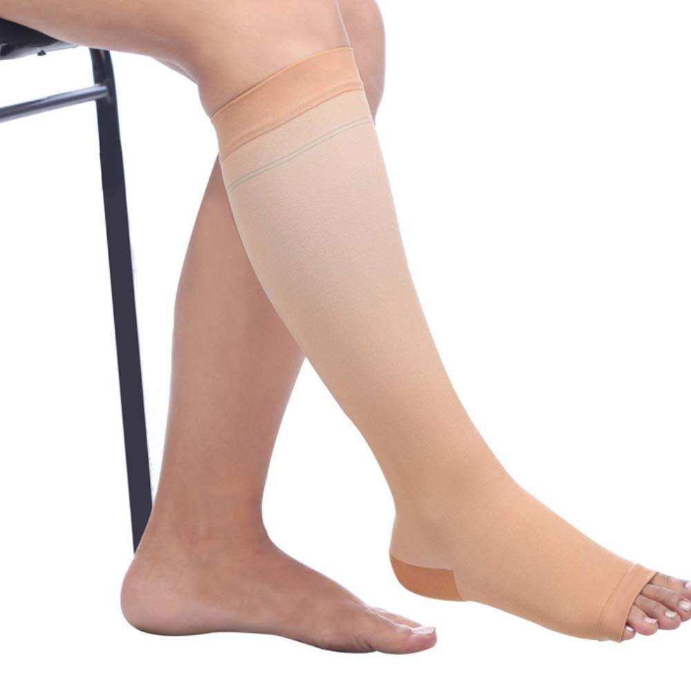 Dyna Cotton MedicalCompression Stockings for Varicose Vein – Below Knee (Small)-image-26