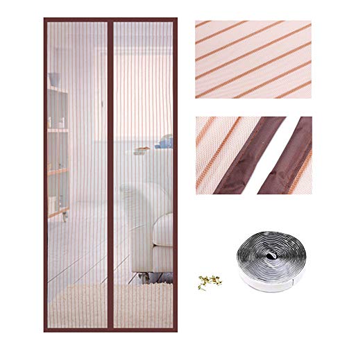 Moustiquaire aimantée porte 185x235 stopper insectes et moustiques sans travaux