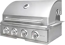 Churrasqueira a Gás Alluma Essential Em Inox de Embutir - 4 Queimadores